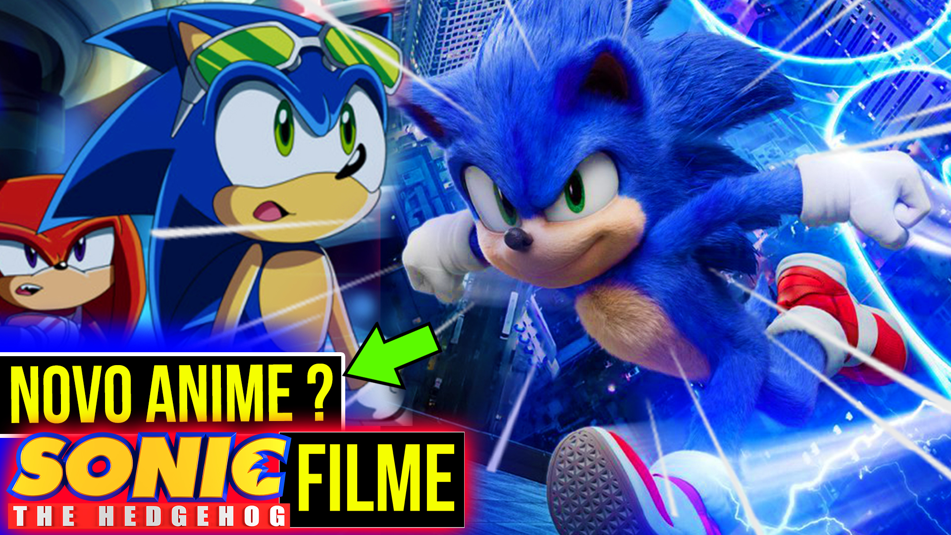 Sonic movie novo anime sonic x