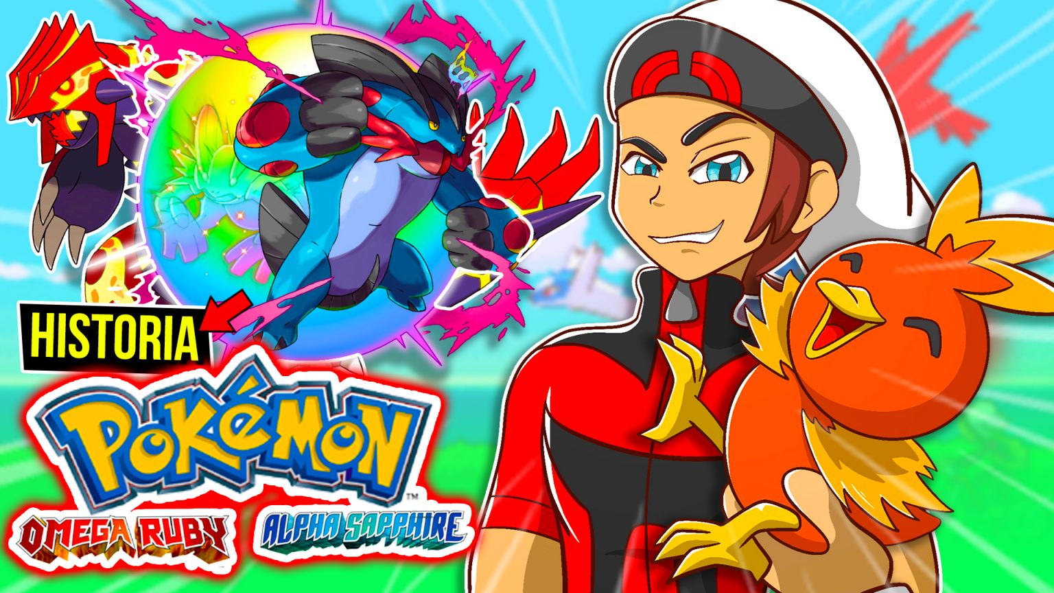 A screenshot from Pokémon Omega Ruby, showcasing its vibrant and detailed graphics