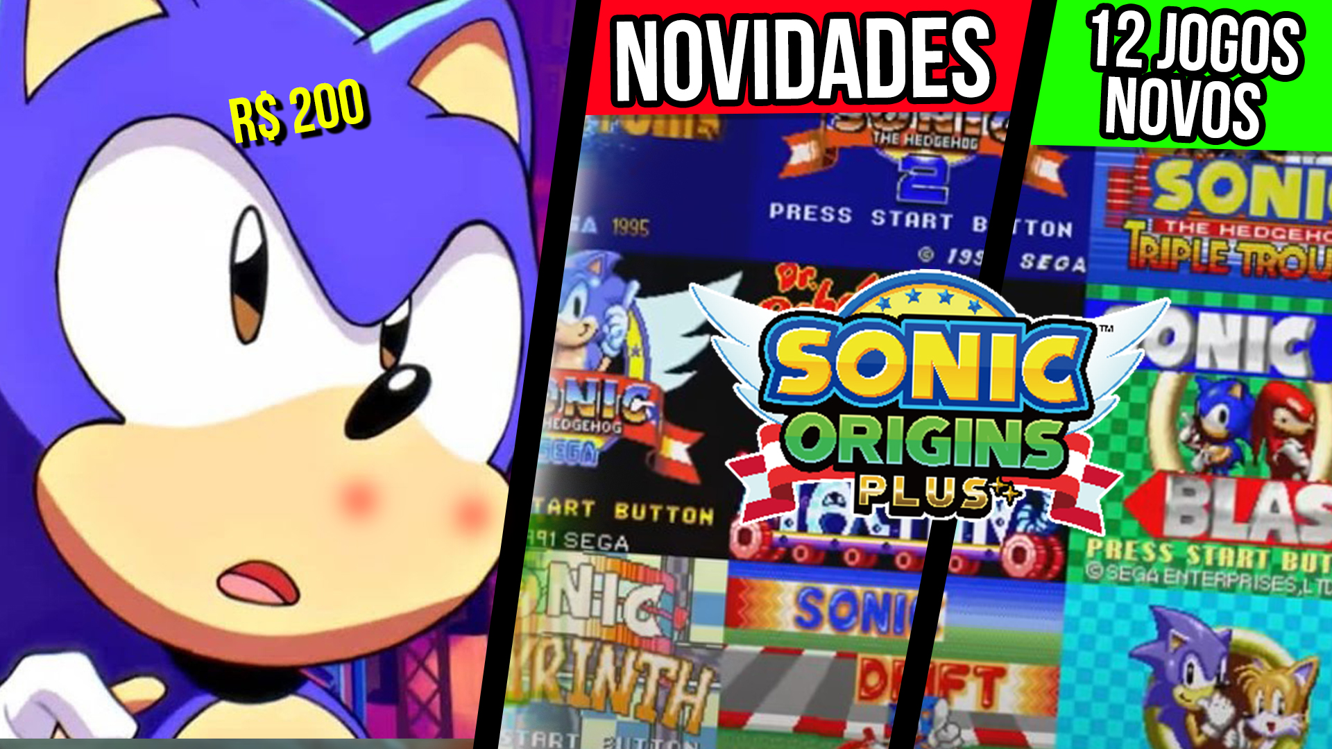 Sonic Origins Plus - TODOS os 12 NOVOS jogos do GAME GEAR
