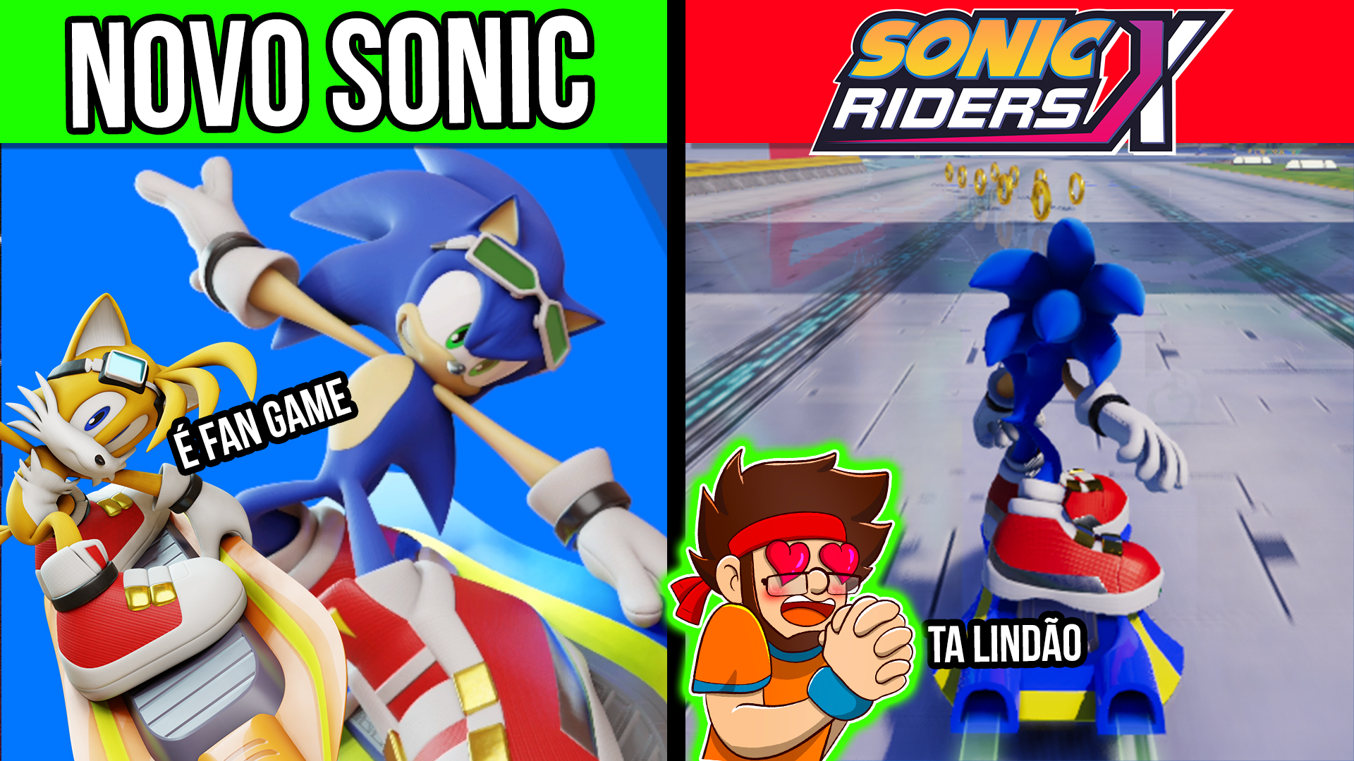 Sonic Riders Rave JOGUEI o NOVO SONIC Riders X (EVO) e ta INCRIVEL