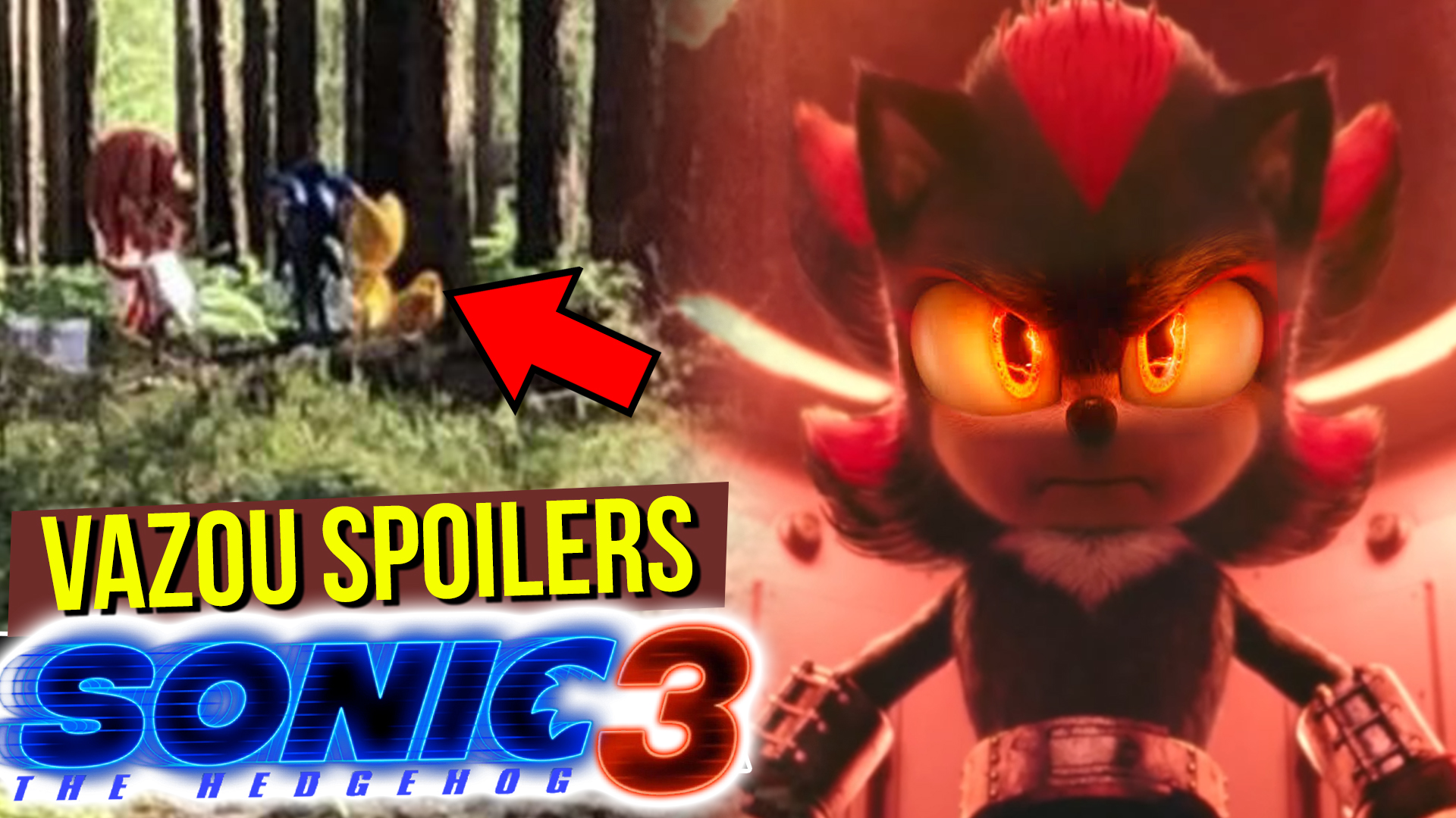 VAZOU o Roteiro Sonic 3 o Filme - Com Shadow e outros Personagens 